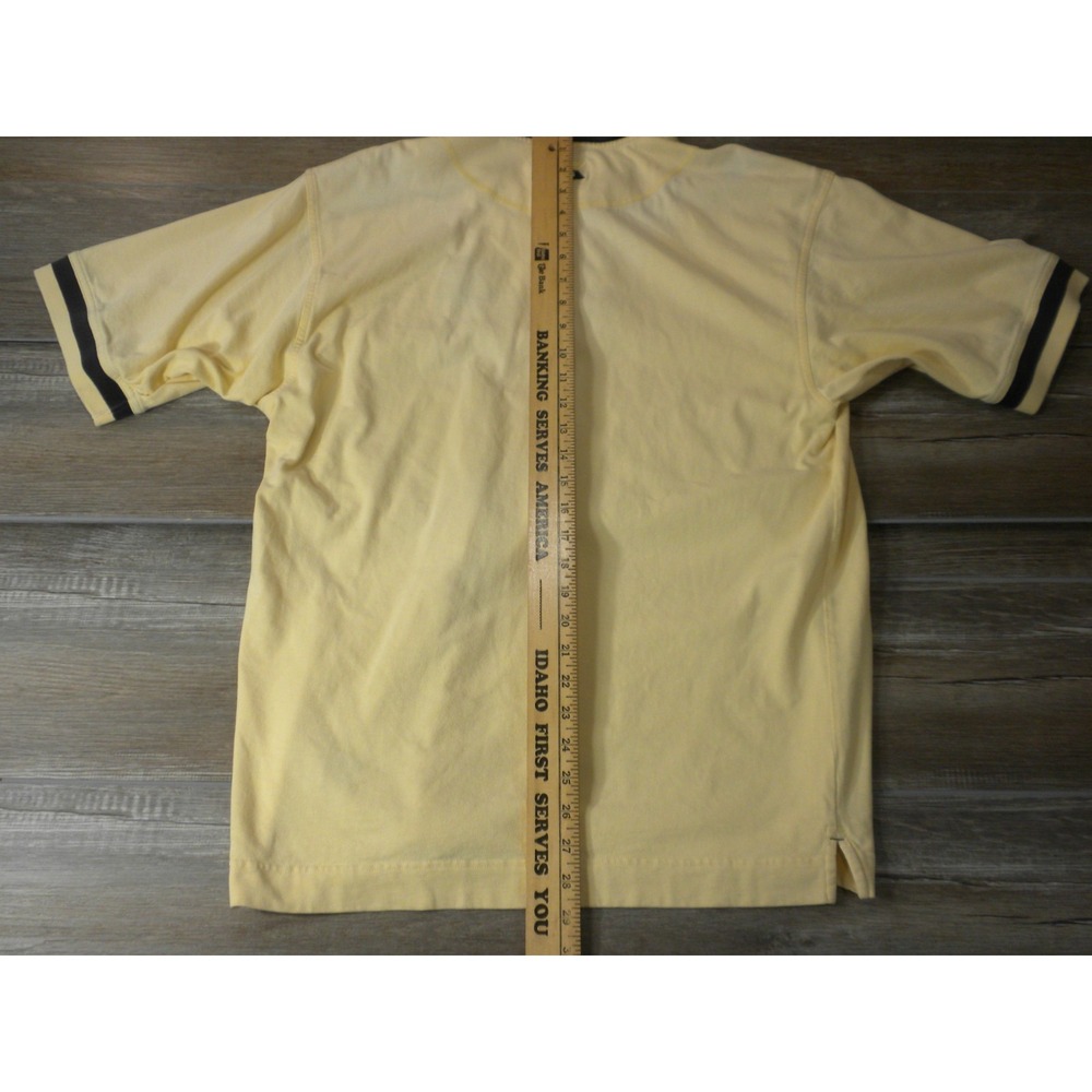 Vintage Cutter & Buck Polo Shirt L Yellow Pebble Beach Golf 100th U.S. Open Y2K - Picture 7 of 8